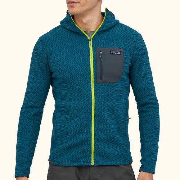 Patagonia R1 Air Full-Zip Hoody in CTRB - Crater Blue Size Medium - Picture 2 of 16